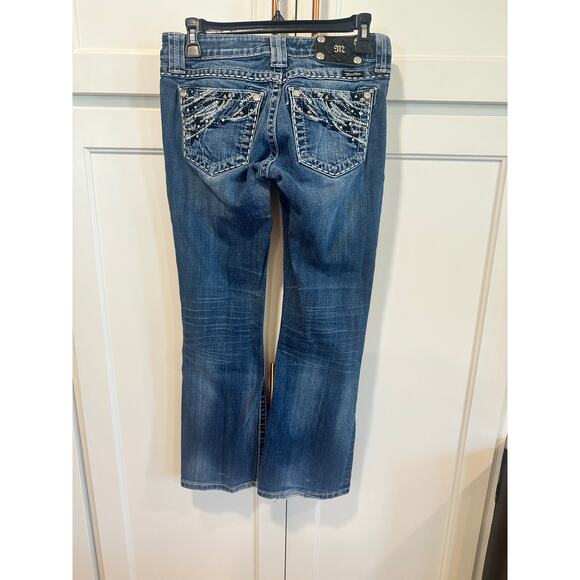 Miss Me Rhinslestone Easy boot size 24 women’s Jean western - Picture 2 of 10